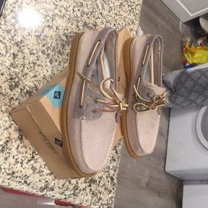 🔥Sperry Top Sider-Boat Tan/Silver🔥